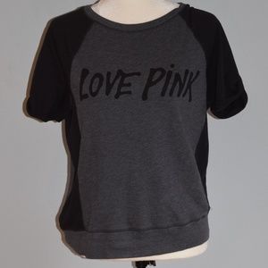 PINK Victoria's Secret Short Sleeve Sweat Shirt